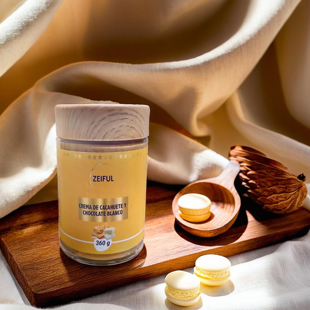 Crema Artesanal de Cacahuete y Chocolate Blanco